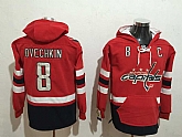 Washington Capitals #8 Alex Ovechkin Red All Stitched Hoodie Sweatshirt,baseball caps,new era cap wholesale,wholesale hats